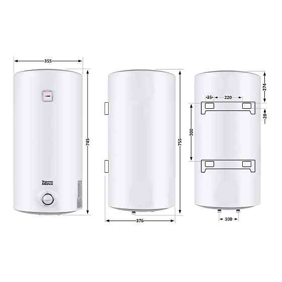 Водонагрівач електричний Thermo Alliance 50 л SLIM вертикальний, мокрий ТЕН 1,5 кВт D50V15Q1 Київ