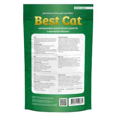 Наповнювач для туалету Best Cat Green Apple Силікагелевий 10 л (4820281500381) Вінниця
