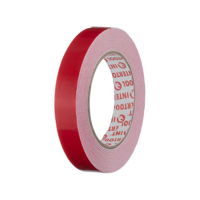 Стрічка клейка двостороння, універсальна, 5 м, 19×1 мм, біла, спінений поліетилен INTERTOOL KT-0814 Київ - фото 1