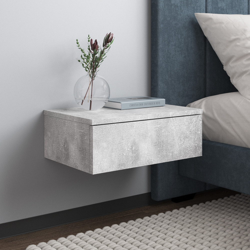 Тумба прикроватная VAYS M-34, навесная, с ящиком, ЛДСП, 45х30х16 см – для спальни Львов - изображение 4