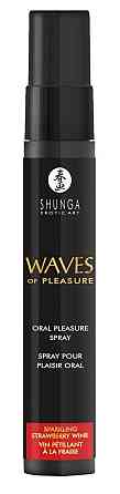 Спрей для посилення слиновиділення Shunga Waves of Pleasure Strawberry Sparkling Wine Sex Aura Київ
