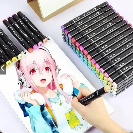 Набор двухсторонних маркеров, Sketch Marker, 48 цветов, в сумке Киев