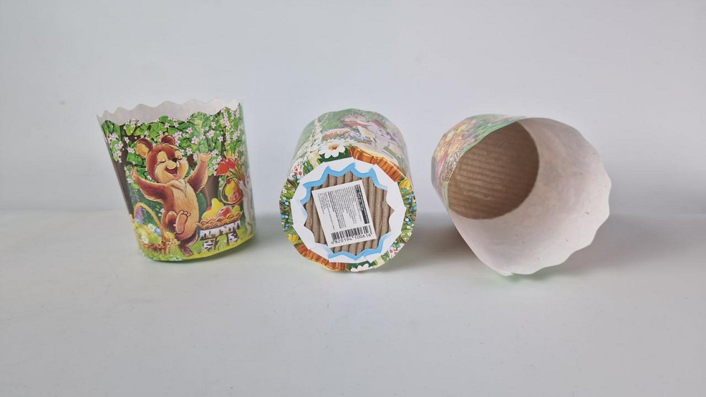 Паперові форми для випікання великодніх паски (85*70) Дитячі (150 г) (50 шт.) Харків - фото 2
