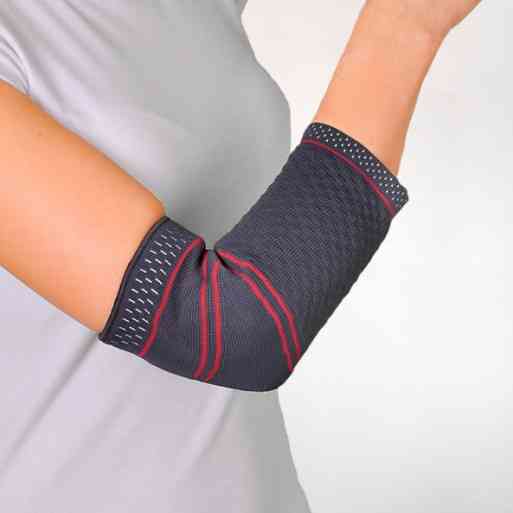 Бандаж на лікоть трикотажний з силіконовими подушечками Orthopoint REF-710 налокітник двосторонній Розмір M Кам'янець-Подільський