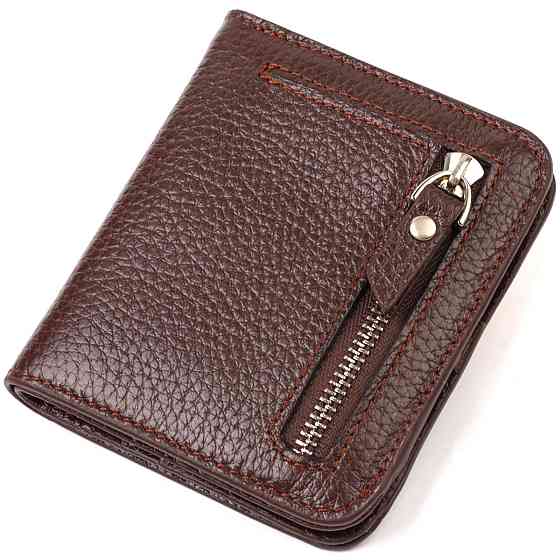 Гаманець для жінок невеликого розміру з натуральної шкіри CANPELLINI 21798 Коричневий Київ