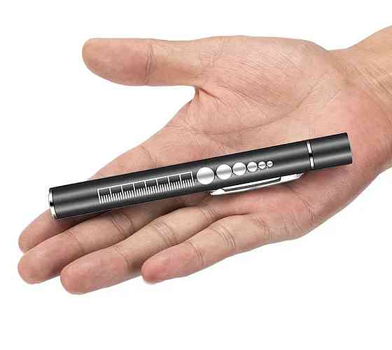 Ліхтарик  2 в 1 біле та жовте світло usb сірий Київ