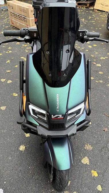 Электроскутер Crosser V1 2000W 72V/23Ah - Хамелион. Харьков - изображение 8