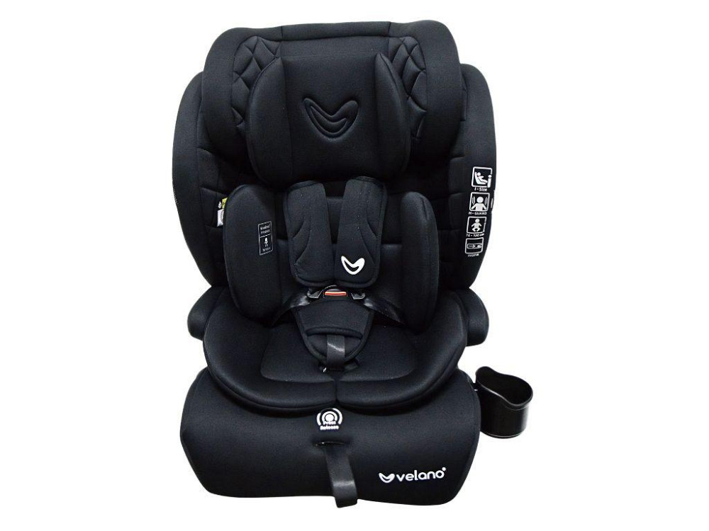 Автокресло VELANO Flexo i-Size 76–150 см, ISOFIX + Top Tether/ремень, black Киев - изображение 1