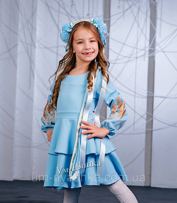 Детское платье с вышивкой на рукавах Кривой Рог - изображение 1