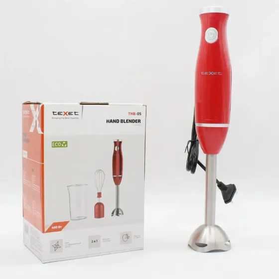 Блендер погружной 3в1, 450Вт, TEXET THB-05 / Ручной блендер измельчитель / Кухонный блендер / Блендер миксер Коломыя