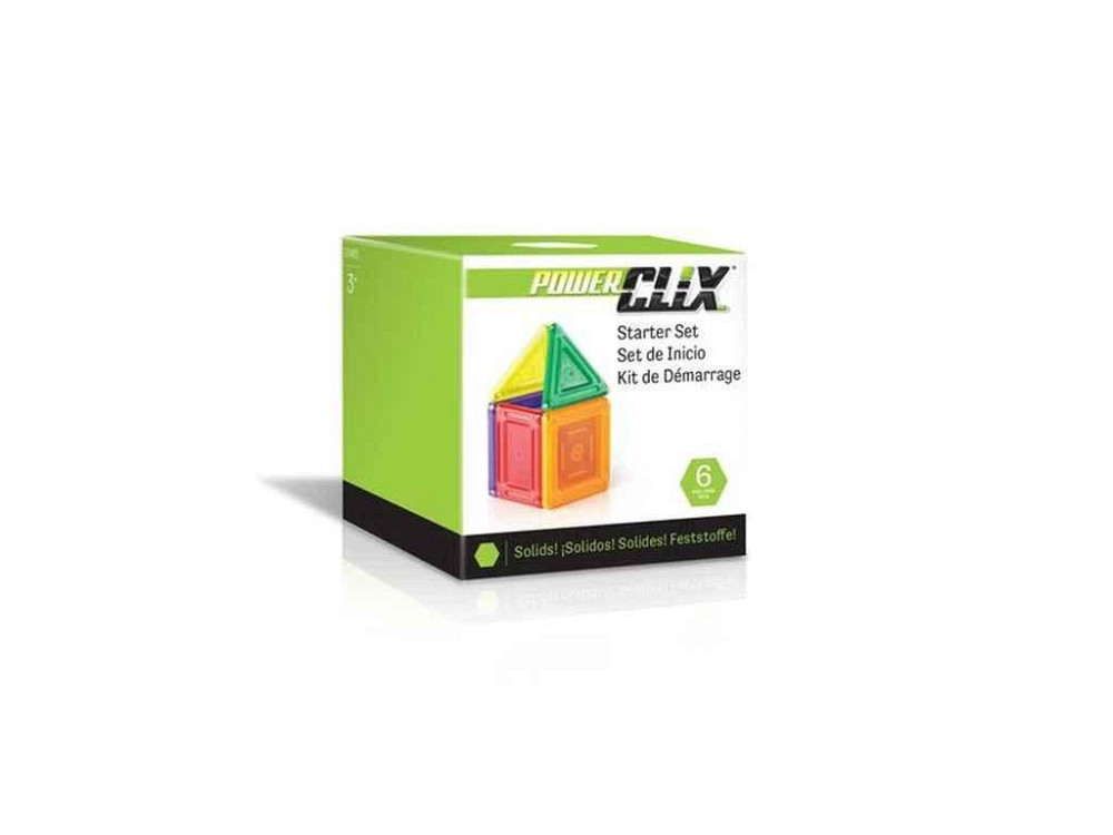 Конструктор магнитный 6 PowerClix Solids Базовый набор (G9481) ТМ Guidecraft Киев - изображение 1