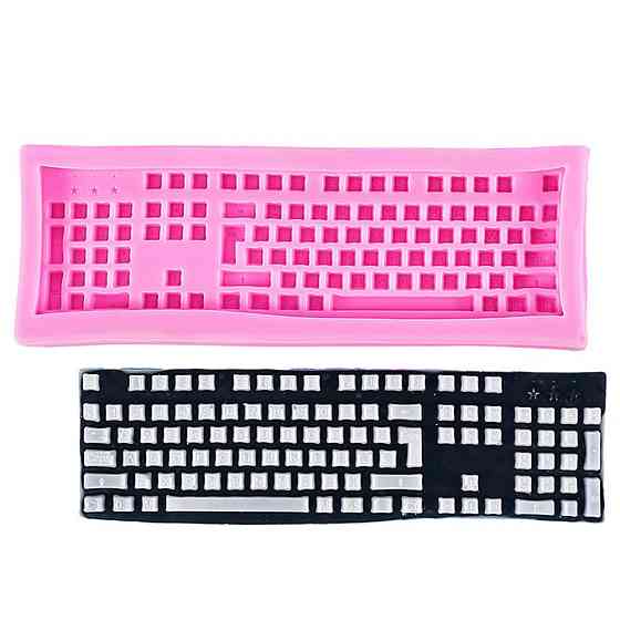 Молд силиконовый Клавиатура 51 на 145 мм розовый Киев