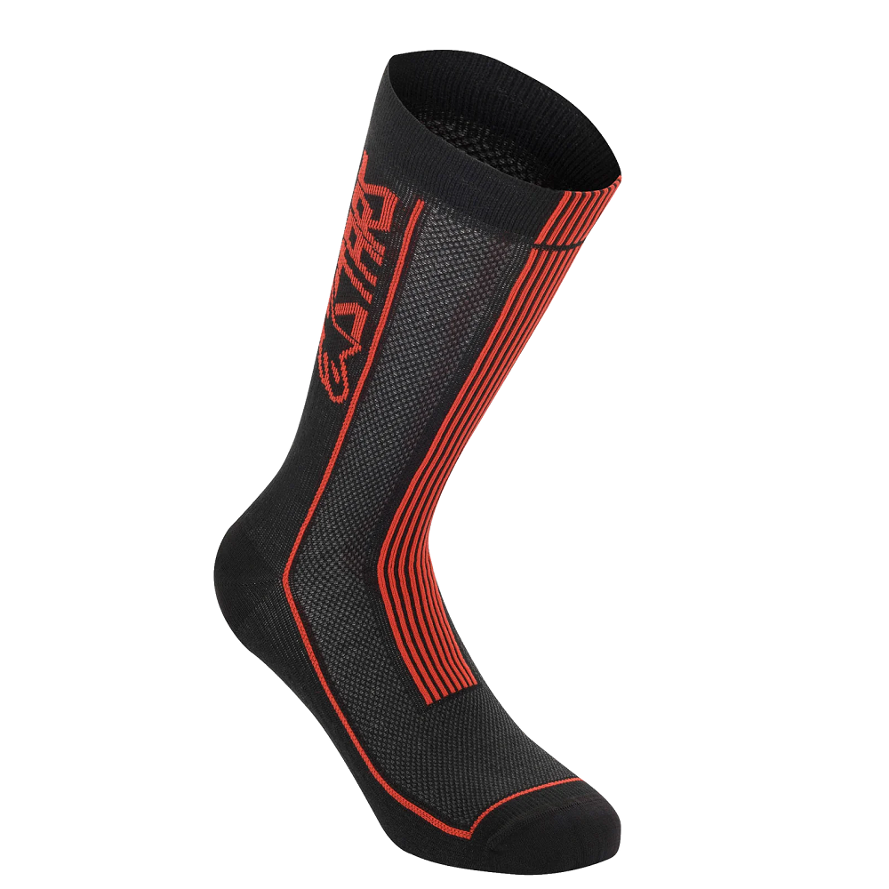 Носки Alpinestars SUMMER SOCKS 22 BLK BRIGHT RED, M Київ - фото 1