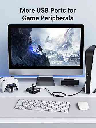 USB-хаб UGREEN CR113 USB 3.0 Hub 1m (Black) (UGR-20291) Киев