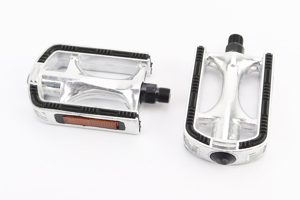 Педалі CITY 9/16" (113x71x25mm) алюмінієві, сріблясто-чорні NWL-266 Київ - фото 1