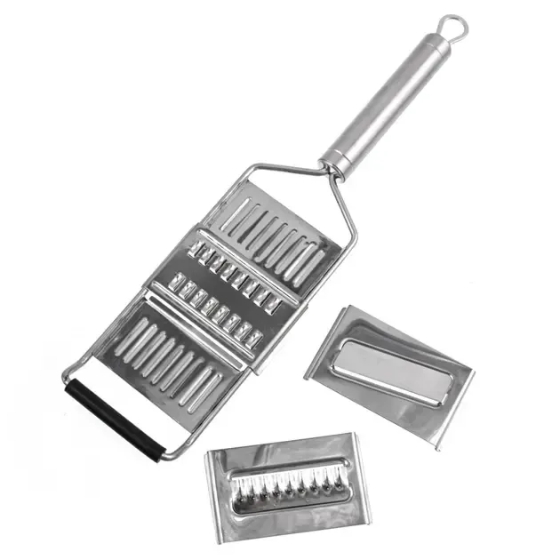 Терка металлическая с ручкой 3 насадки 30*7,5см Коломия - фото 1