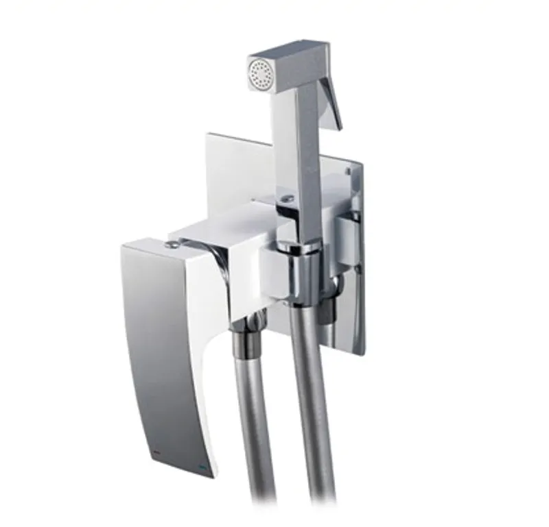 Смеситель для гигиенического душа Koer KB-23007-04 (Цвет хром+белый) (KR5162) Киев - изображение 1