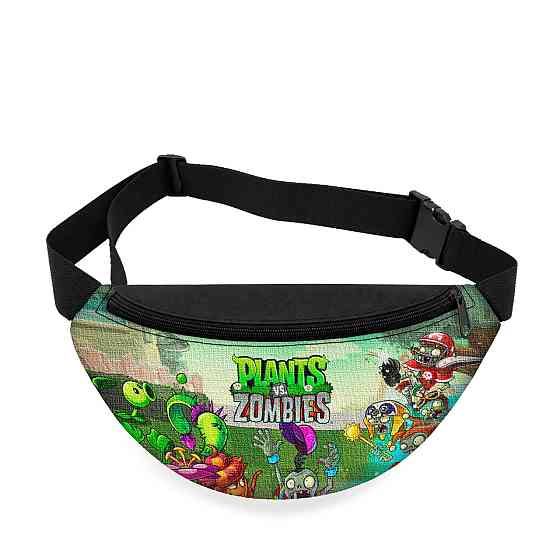 Дитяча сумка-бананка Plants vs Zombies 32х15 см на пояс або через плече (5950) Київ
