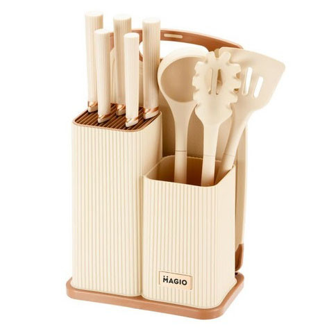 Кухарські приналежності Magio MG-1099I, Набір кухонного приладдя на підставці, Кухонне приладдя лопатка EF-28 Івано-Франківськ - фото 1