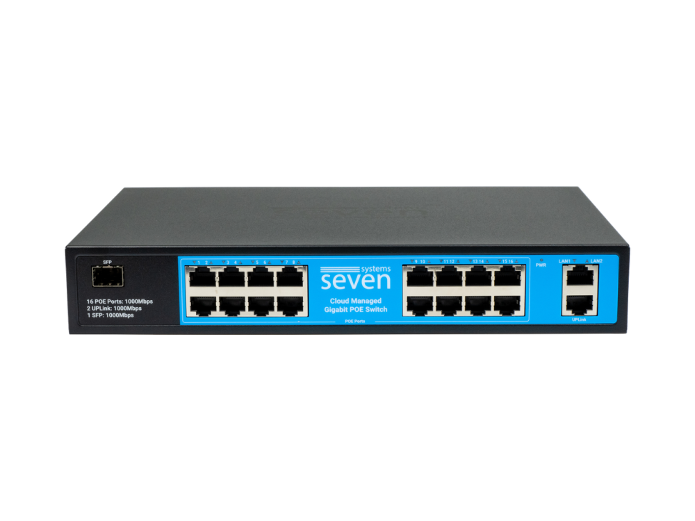 Хмарно керований гігабітний 19-портовий PoE-комутатор SEVEN GPS316 Київ - фото 9