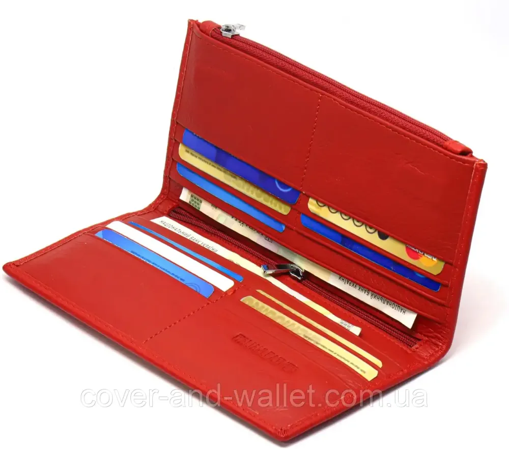 Червоний жіночий гаманець купюрник на магнітах ST 006 red Київ - фото 5