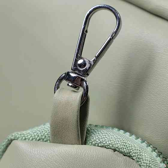 Стильна жіноча сумка крос-боді з монетницею з екошкіри Фісташковий (Vintage) Київ