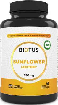 Лецитин соняшниковий Biotus Lecithin Sunflower 120 капс Київ