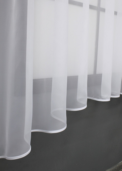 Кухонная гардина VR-Textil № 036к арка белый с темно-синим 280х170 см (59-072) Киев - изображение 5