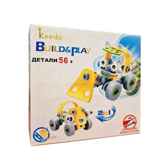 Конструктор Build&Play 2 в 1 "Будівельники" HANYE J-7725, 56 елемента Вінниця