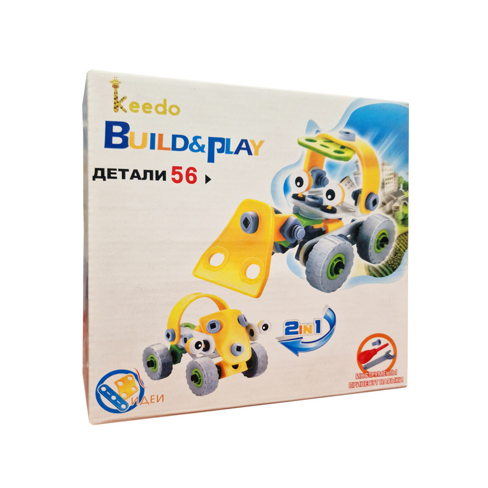 Конструктор Build&Play 2 в 1 "Будівельники" HANYE J-7725, 56 елемента Вінниця - фото 3