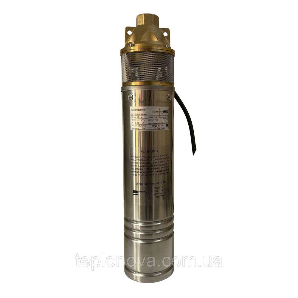Насос скважинный вихревой VOLKS pumpe  4SKm100 0,75кВт + кабель 15м и пульт Черновцы - изображение 4