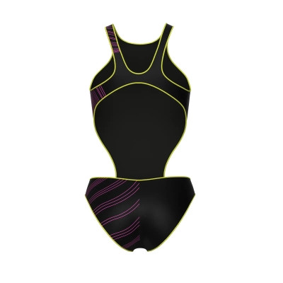 Купальник Arena One Stream Swimsuit 008953-560 чорний, рожевий 42 (3468337505570) Вінниця - фото 5