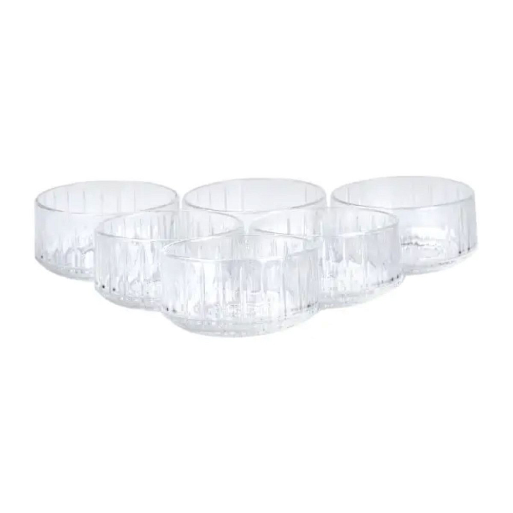 TS Kitchen Салатниці порційні набір 6 штук скляні круглі прозорі Киев - изображение 1
