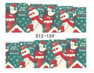 Наклейки для ногтей на новый год - размер стикера 5*6см, инструкция есть в описании товара Киев