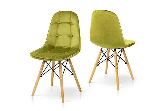 Стілець ДЖАСТІН, велюр оливковий Киев