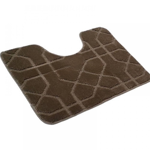 Набір килимків для ванної кімнати 2шт 57*100см+57*50см U-виріз Геометрія Joy бежевий тафтинг Дариана Житомир - фото 3