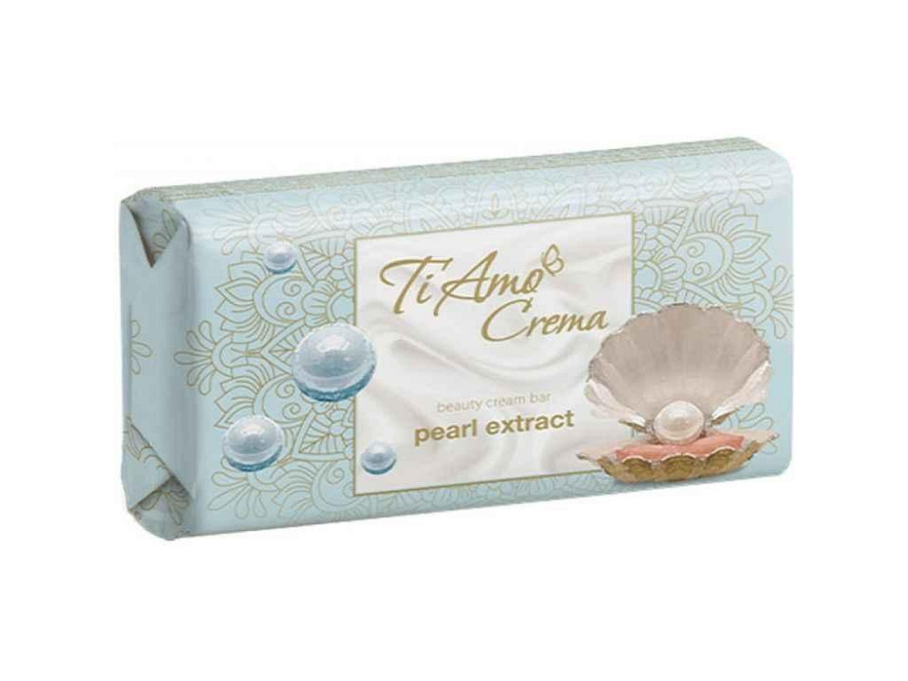 Мило туалетне З екстрактом перлин 125г 1шт ТМ Ti Amo Crema   Solmir Київ - фото 1