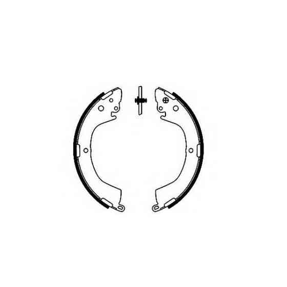 Гальмівні колодки Bosch барабанні задні PR2 MITSUBISHI L400/L200/Space Gear 0986487886 Харків