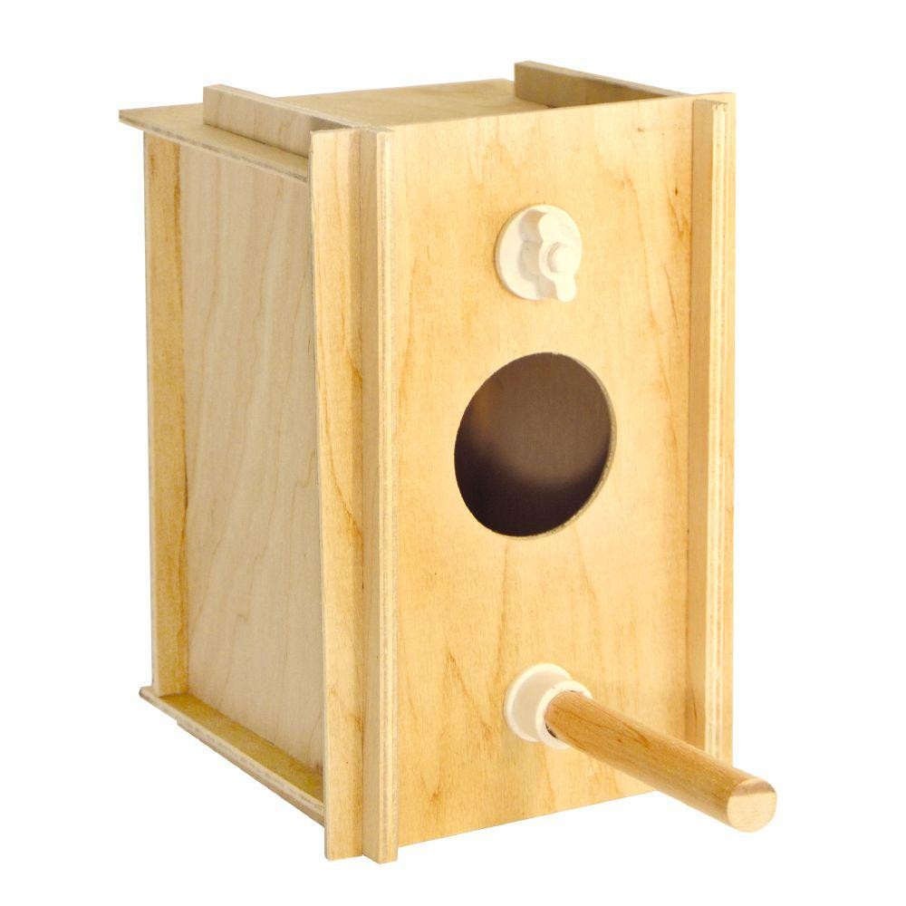 Вертикальная дуплянка №1 для мелких декоративных птиц (размер 12 х 13 х 20 см), Лори Винница - изображение 1
