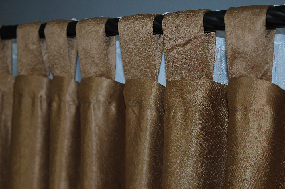 Комплект штор на петлях VR-Textil Софт № 095ш 150х250 см 2 шт Коричневий (36-0001) Киев - изображение 6