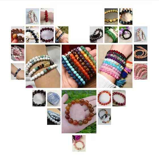 Намистини з червоного гранату 8 мм – нитка 45 штук Київ