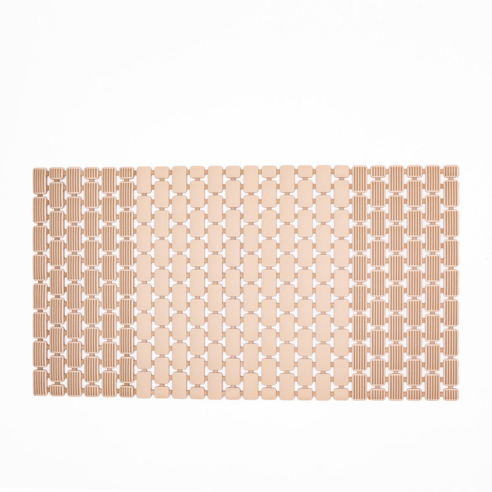 Коврик для душа на присосках 73×40 см Бежевий Київ - фото 3