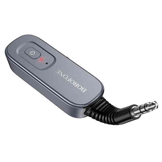 Bluetooth-ресивер BOROFONE BC51 Clear way AUX BT audio receiver / transmitter Metal Grey Одеса