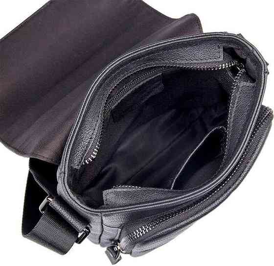 Сумка з натуральної шкіри Чорна (Vintage) Київ