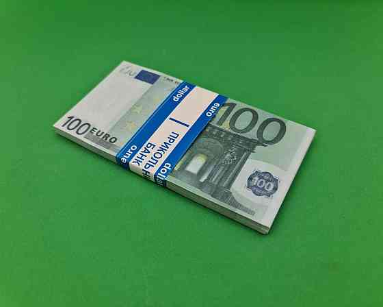 Сувенирные деньги 100 евро, пачка 80 купюр, прикольные банкноты для фотосессий, розыгрышей и декора Харьков