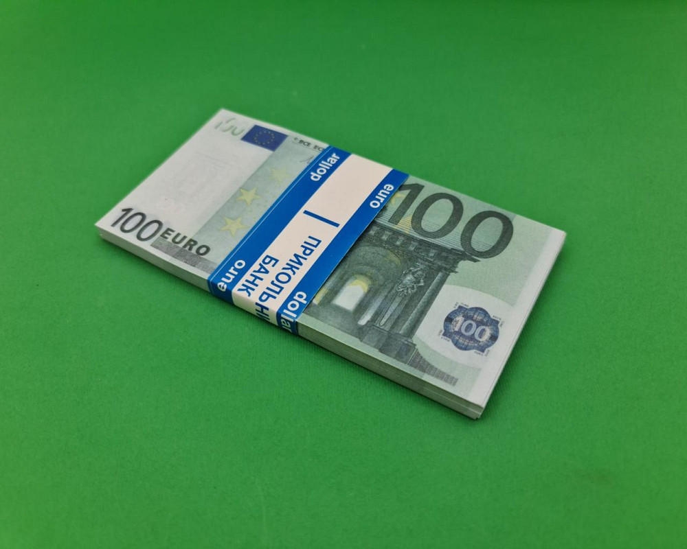 Сувенірні гроші 100 євро, пачка 80 купюр, прикольні банкноти для фотосесій, розіграшів та декору Харків - фото 4