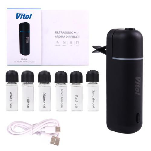 Ультразвуковий автомобільний ароматичний дифузор Vitol чорний Харків - фото 1