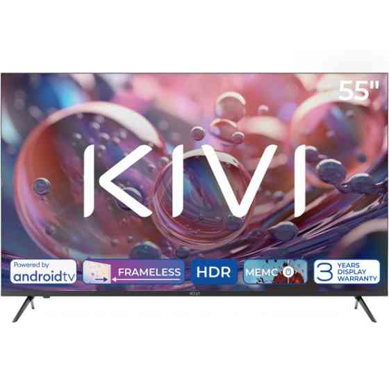 ТелевизорTV 55 Kivi 55U760QB UHD/DLED/T2/Android 11/2 x 12W/HDMI/Wi-Fi/VESA 200x200 M6/Black (55U760QB) Киев