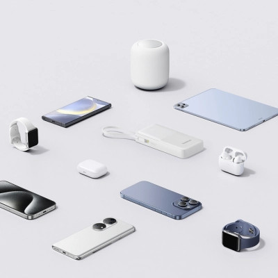 Батарея універсальна Baseus Bipow 2 20000mAh 20W with USB-C cable white (P10077101213-01) Вінниця - фото 7