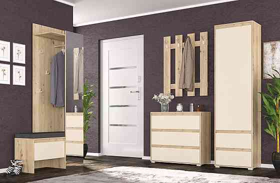 Комод 2Д1Ш Торіно - 761х1013х350 - Дуб Артизан + Шампань Львів